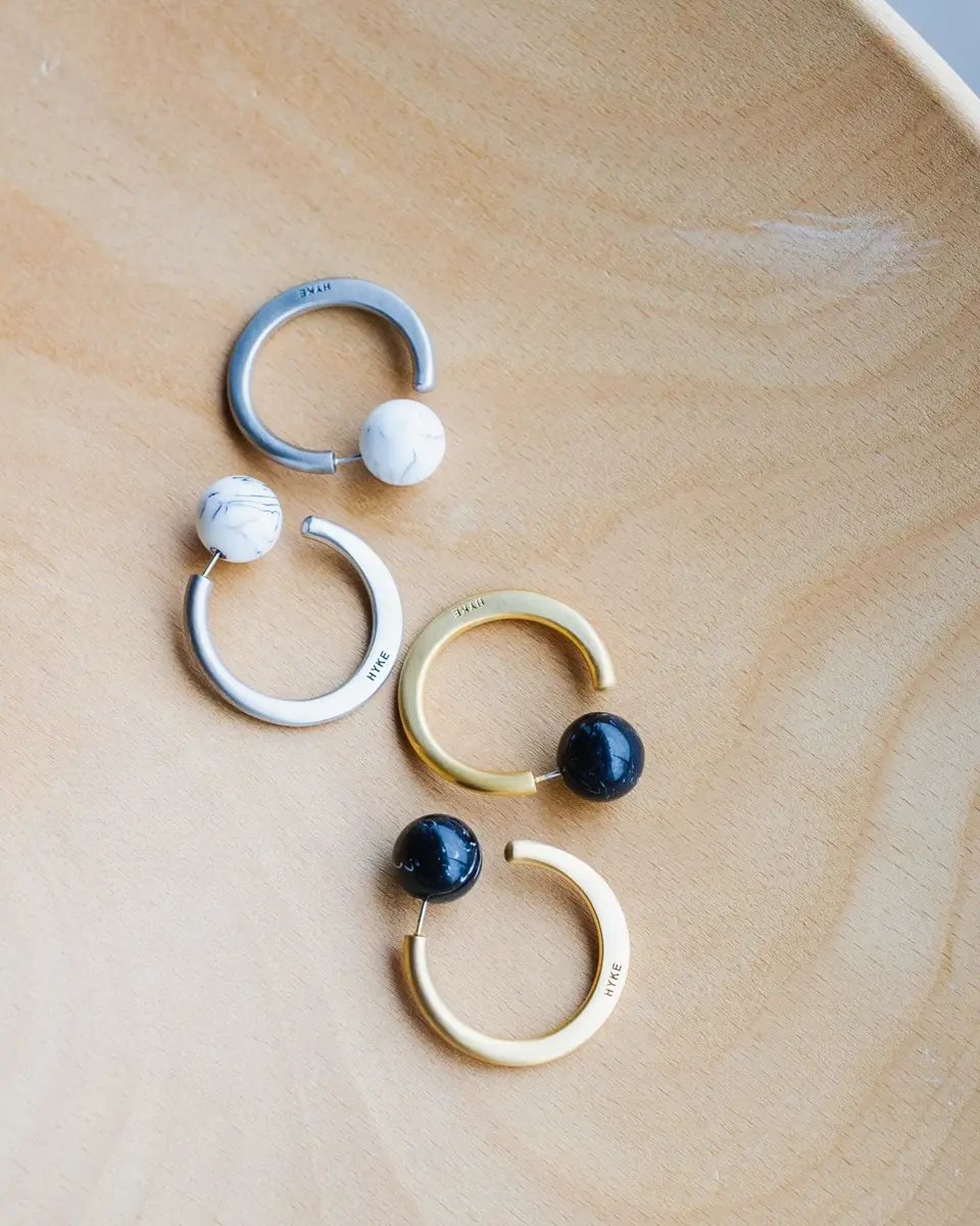 【未使用】HYKE HOOP EARRINGS 25SS ピアス HYKE ハイク HOOP EARRINGS 25SS SMALL - メルカリ