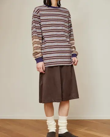 PHEENY Multi border layered l/s ボーダー ロンT Multi border layered l/s-マルチボーダーレイヤードロングスリーブ