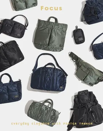 2025年型 PORTER / TANKER スリングバッグ ダブルジップ(L) TANKER SLING BAG W zip(L)-タンカースリングバッグダブルジップ