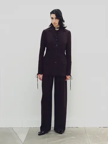 PRINTED VELVET TULLE TURTLENECK BODYSUIT-プリンテッドベルベット