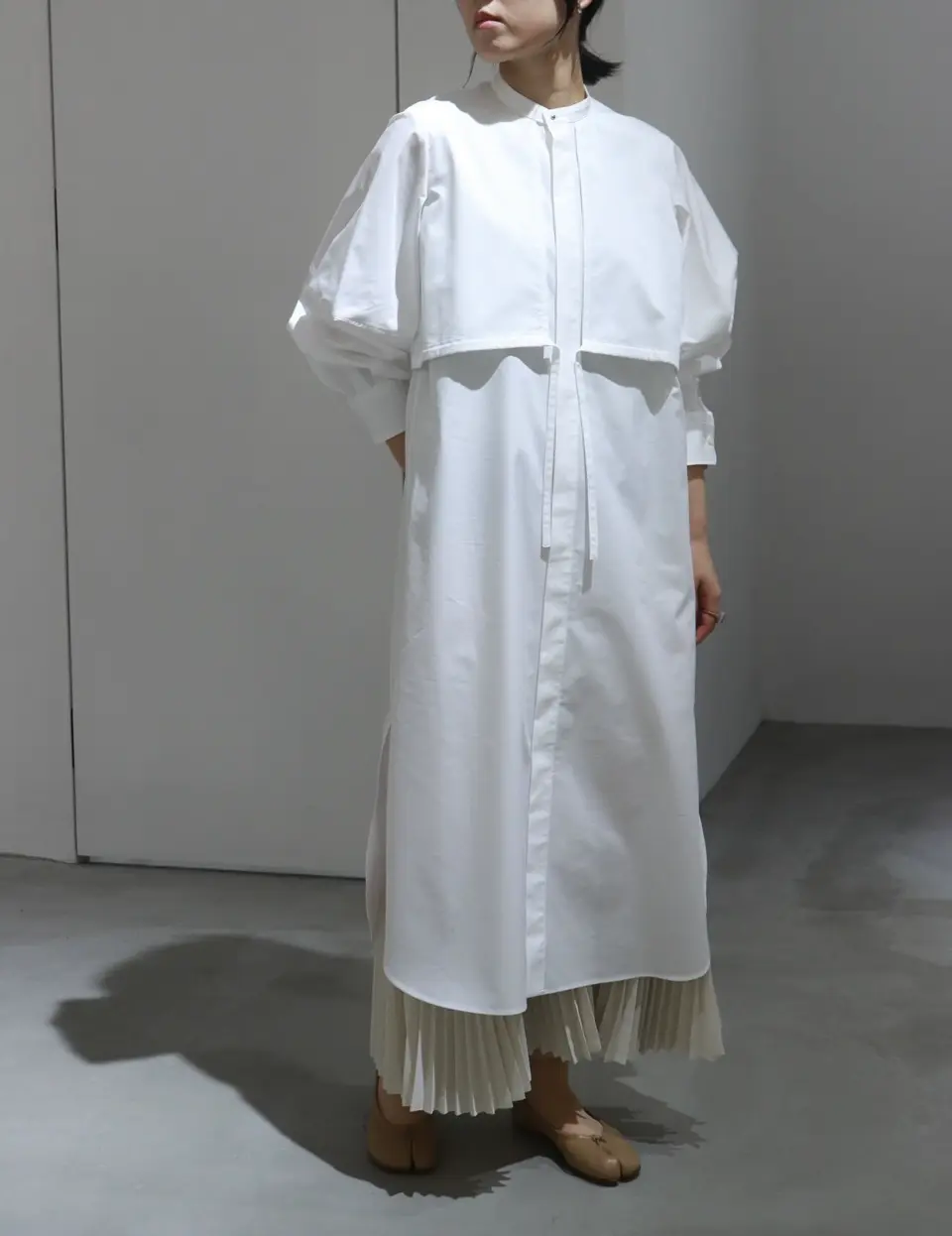 T/C BALLOON SLEEVE DRESS バルーンスリーブドレス HYKE（ハイク）通販