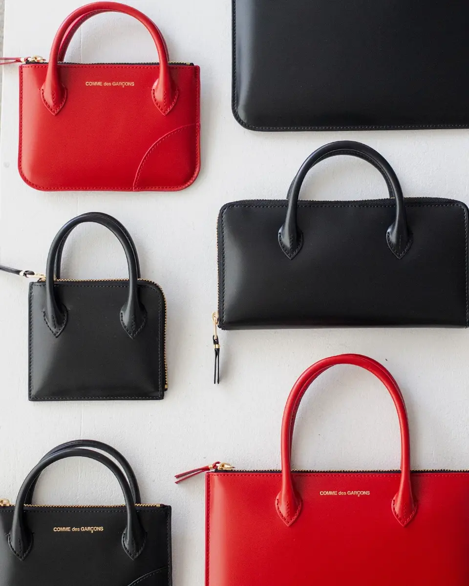 ZIP LARGE POUCH WITH HANDLE-ジップラージポーチウィズハンドル-COMME