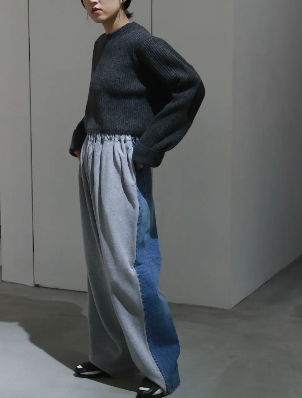 Hybride Sweat Denim Pants-ハイブリットスウェットデニムパンツ