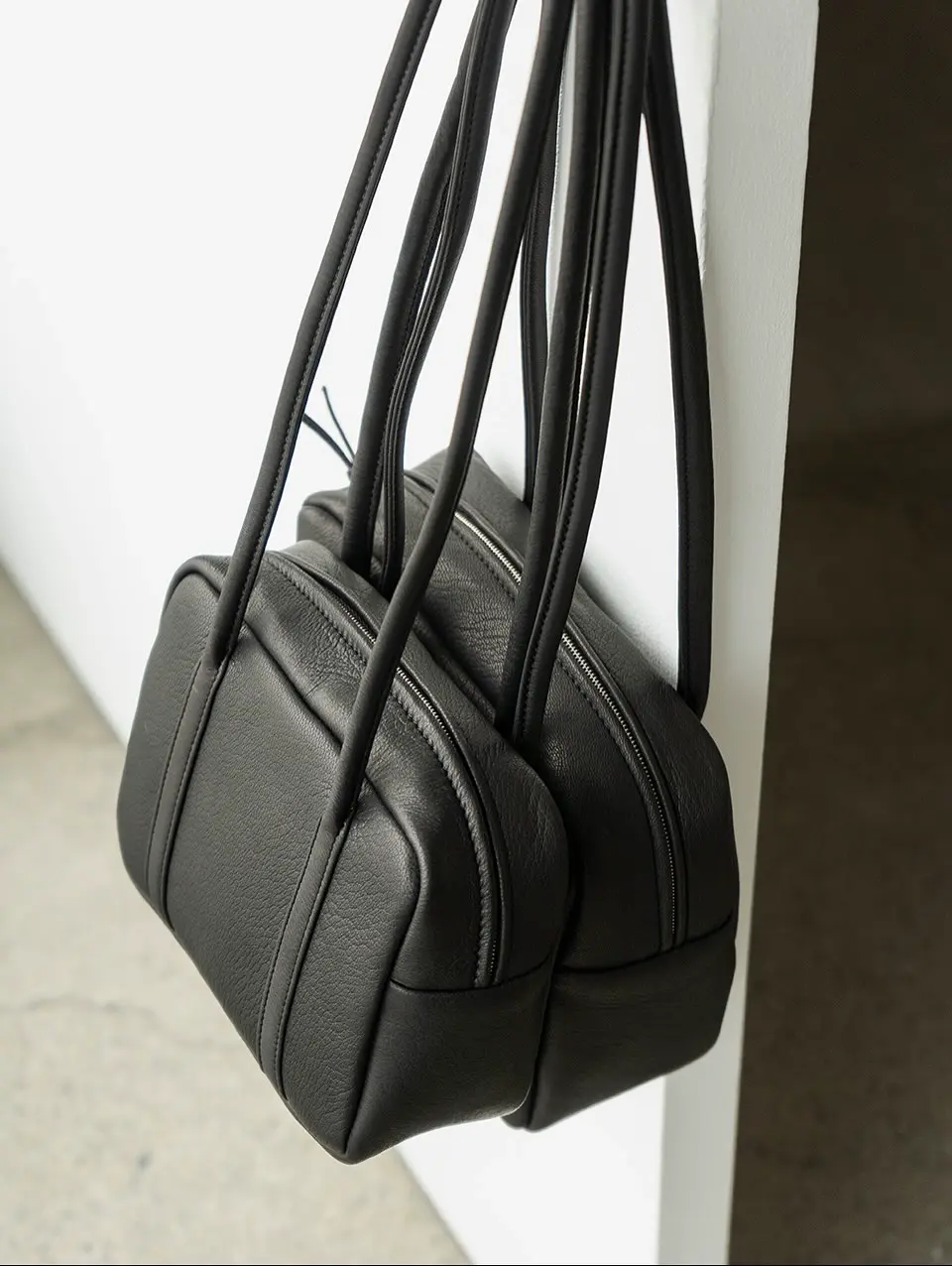 バッグ AETA 2way BOSTONブラック ショルダーバッグ mini