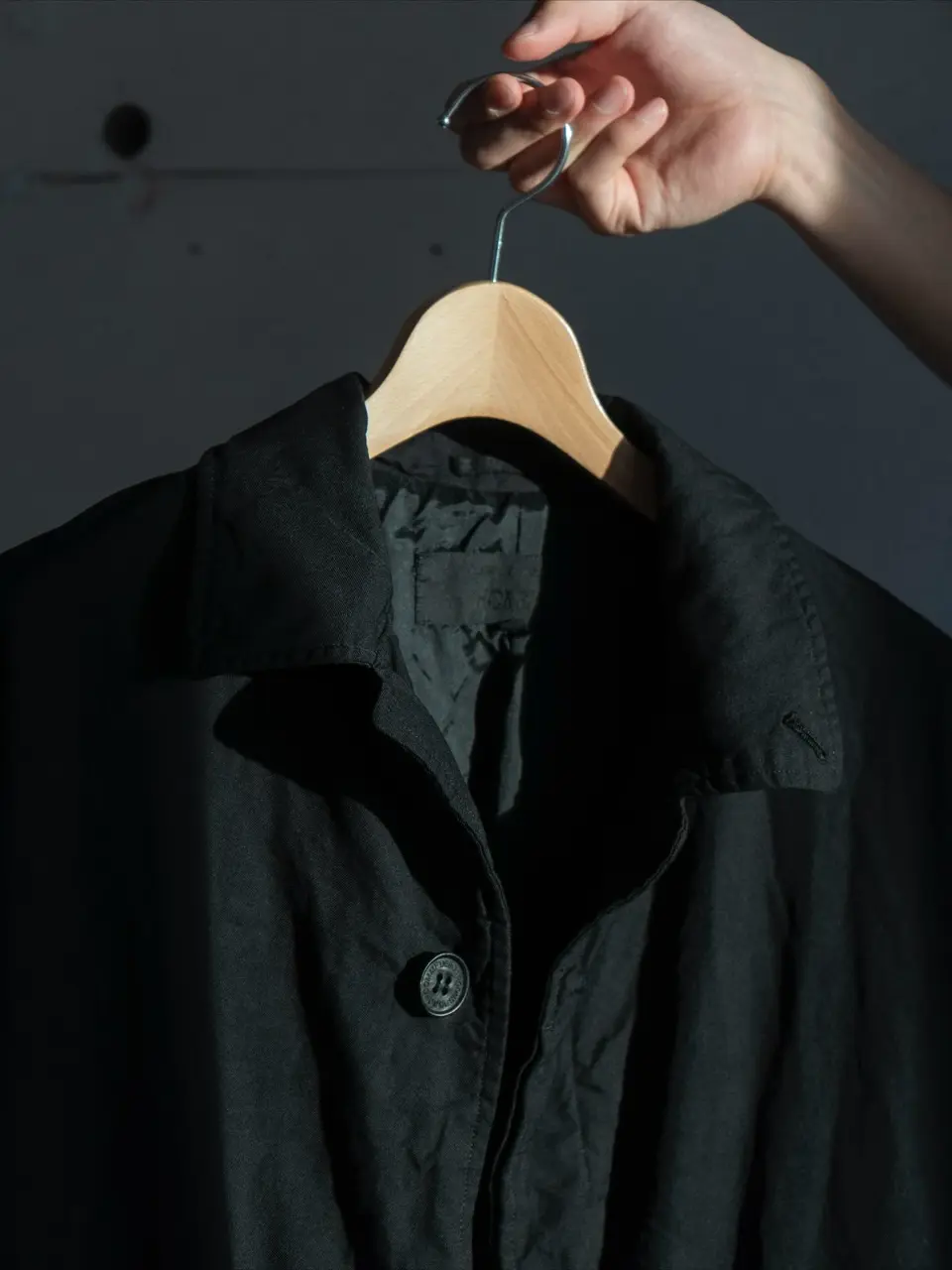 Ester twill dyed long coat-エスターツイルダイロングコート-COMME