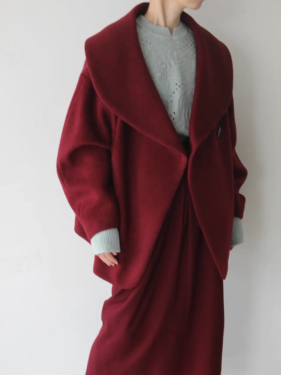 【新品・未使用】マメクロゴウチ　マルチパターンローゲージニットトップ 新品・未使用】マメクロゴウチ マルチパターンローゲージニット