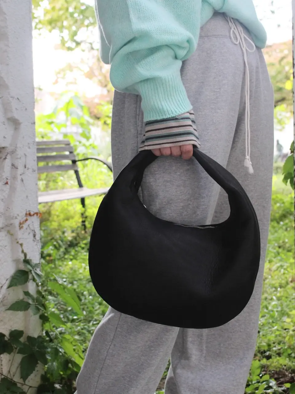 ひ*ー様 Aeta ONE SHOULDER バッグ Aeta/DEER LEATHER ONE SHOULDER S(BLACK)