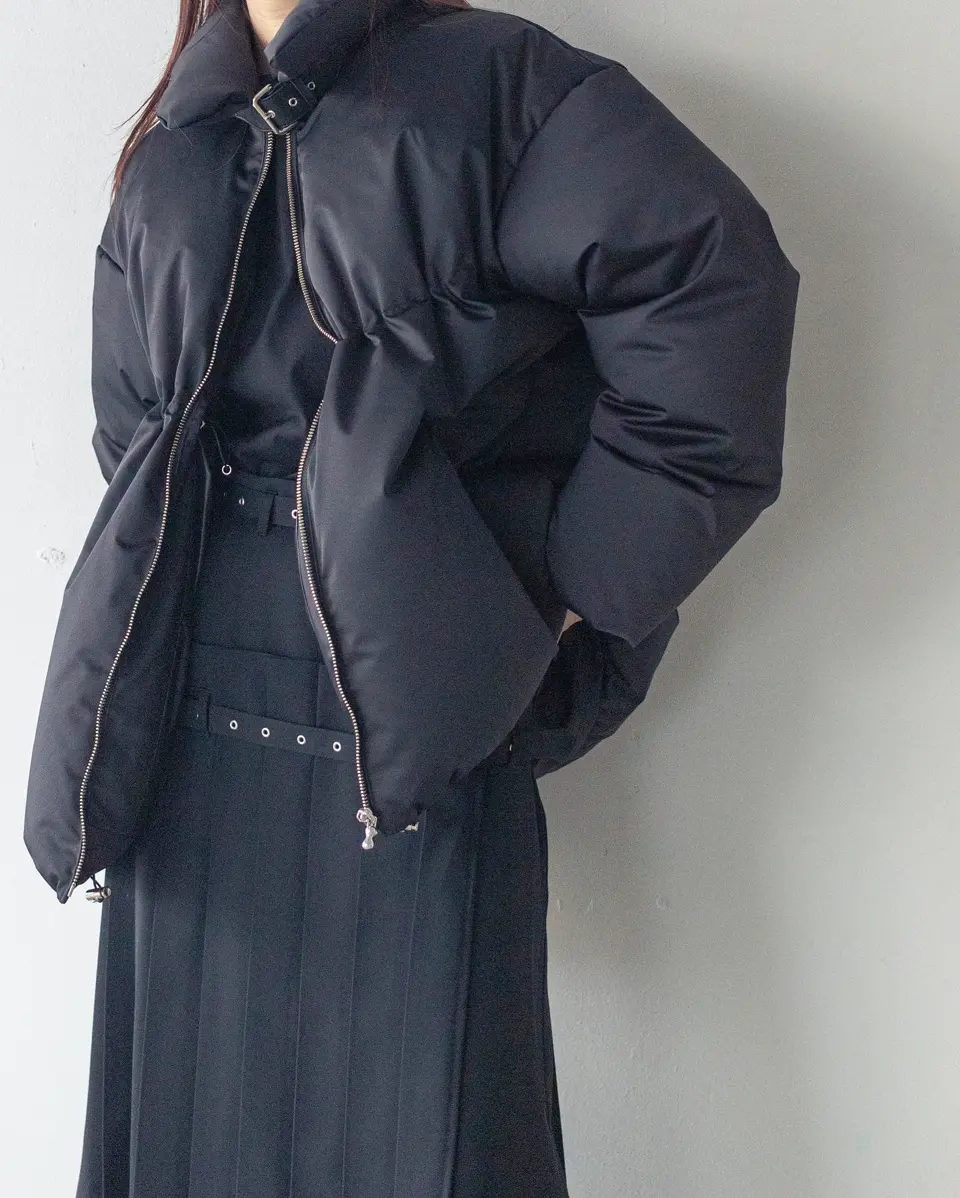 フェティコ　プリーツスカート PLEARED WRAP MIDI SKIRT-プリーツラップミディスカート-FETICO