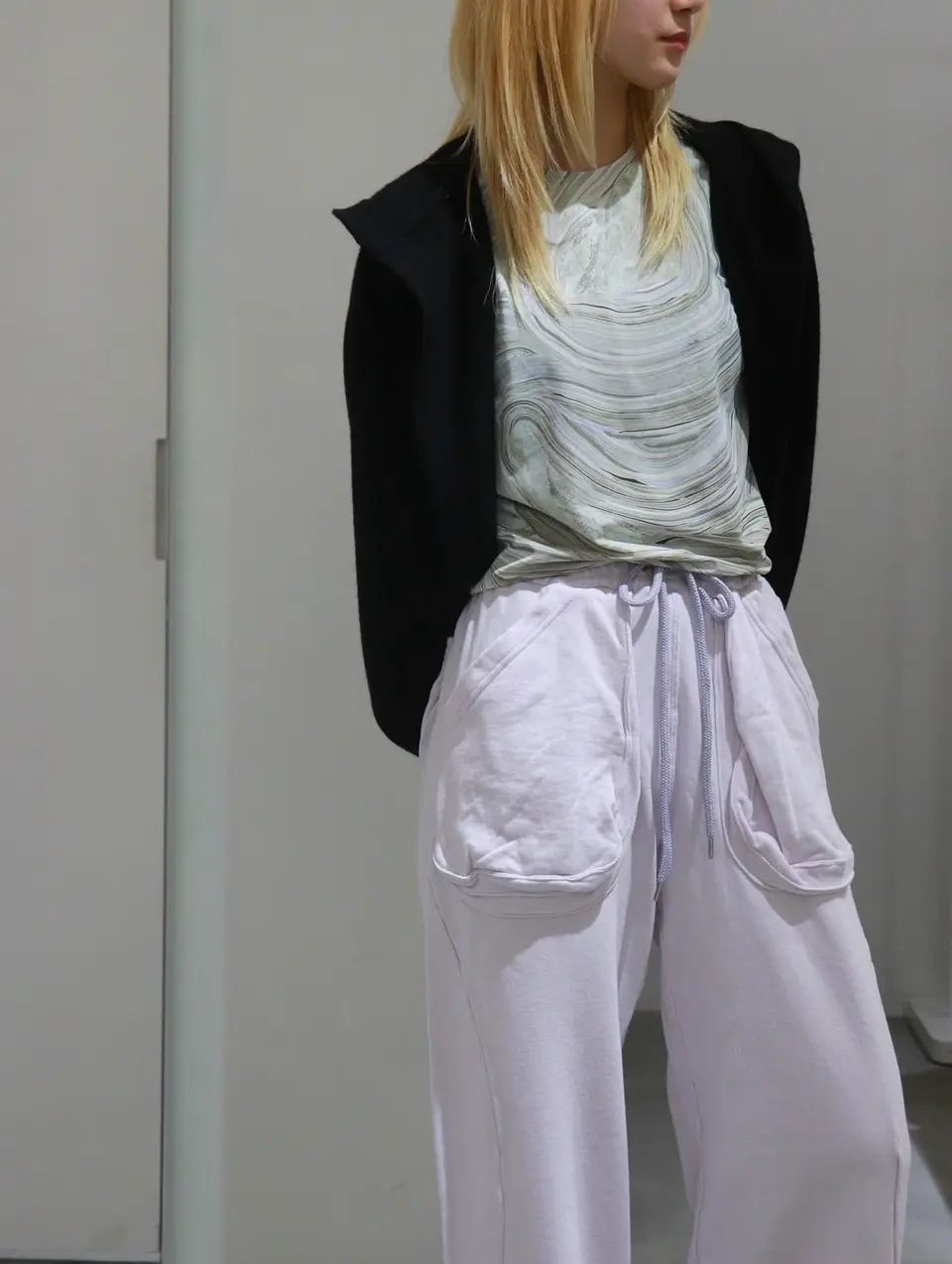 【タグ付き】inscrire 2023ss bolero sweat shirt Hoodie Bolero-フーディーボレロ-INSCRIRE（アンスクリア）通販