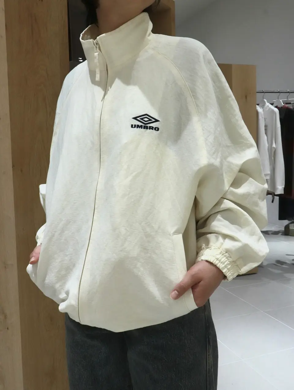 LINEN/NYLON TRACK JACKET リネンナイロントラックジャケット ssstein
