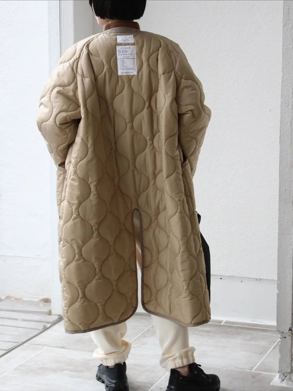 RIBBED KNIT WOOL VEST-リブニットウールベスト-HYKE（ハイク）通販