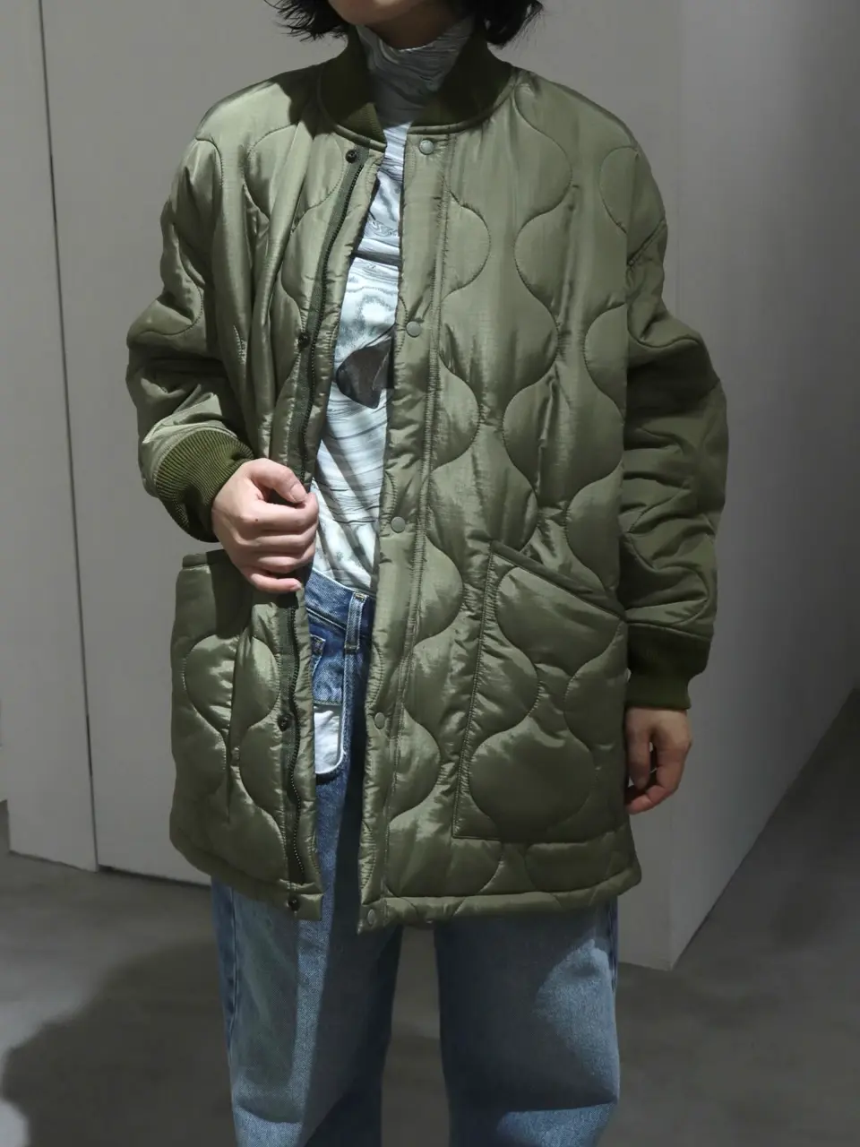 Straight jeans contrast pocket-ストレートジーンズコントラスト