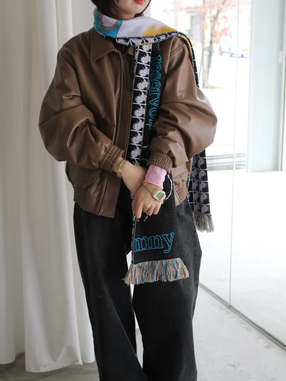 Yin＆Yang scarf-インヤンスカーフ-MONTMARTRE NEW YORK（モンマルトル