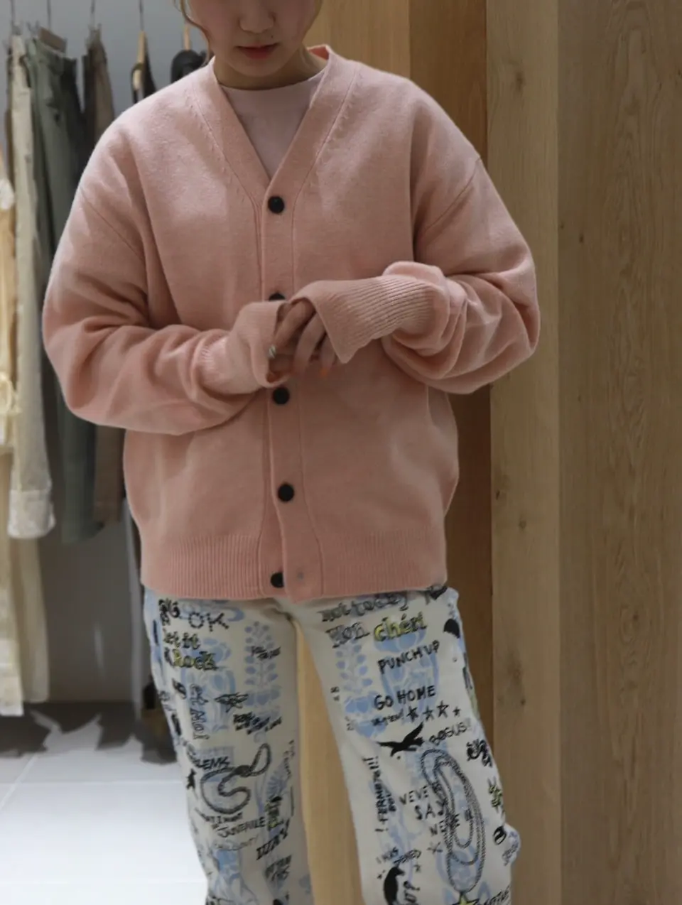 LAMBSWOOL CARDIGAN ラムウールカーディガン HYKE（ハイク）通販| st