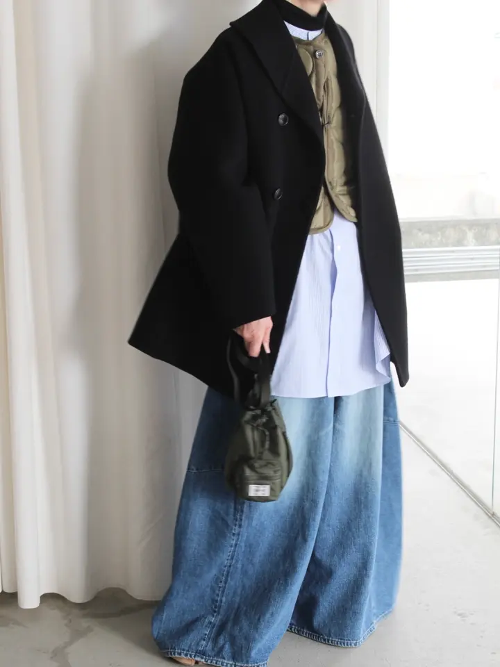 QUILTED CROPPED VEST-キルトクロップドベスト-HYKE（ハイク）通販| st