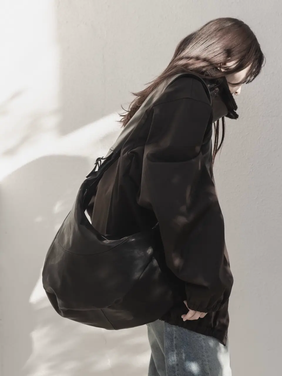 Large Velour Ribbon Scrunchie-ラージベロアリボンシュシュ-heyep