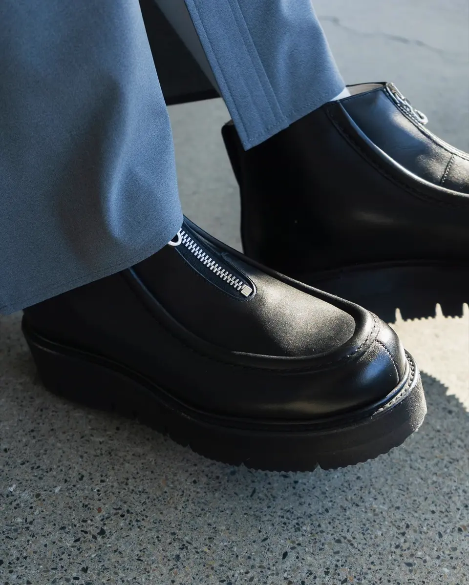 FRONT-ZIP MOCCASIN-フロントジップモカシン-BEAUTIFUL SHOES