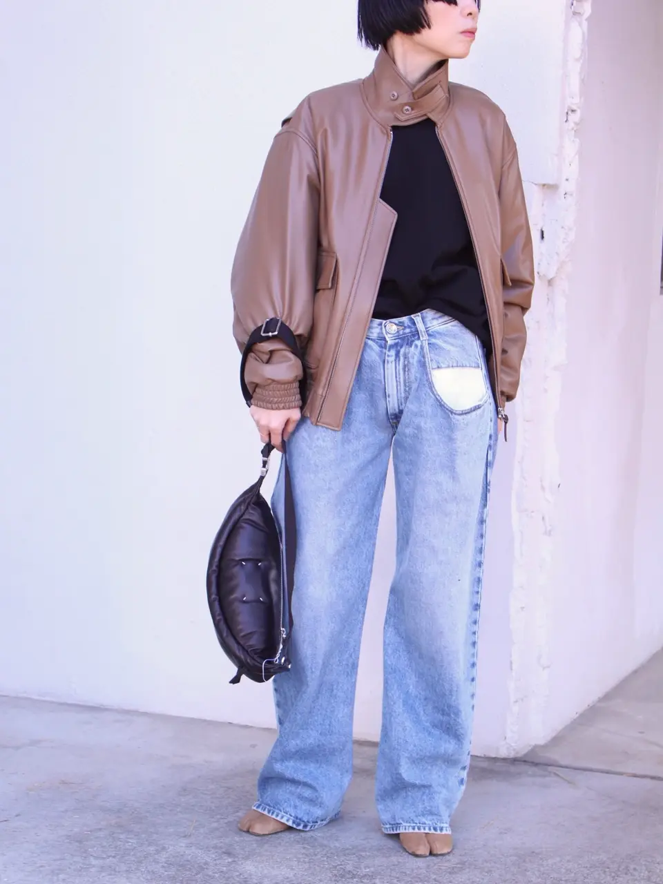メゾンマルジェラ ストレートジーンズ コントラストポケット付き Straight jeans contrast pocket-ストレートジーンズコントラスト