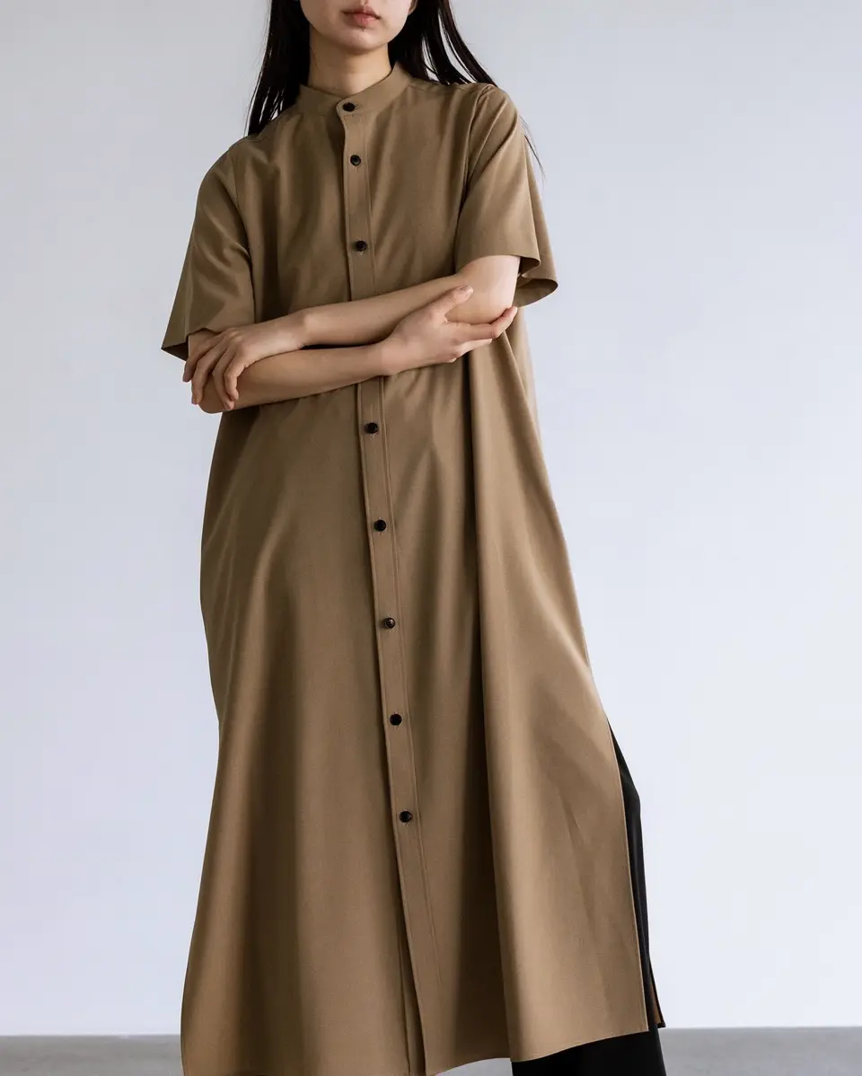 STRETCH WIDE LEG PANTS-ストレッチワイドレッグパンツ-HYKE（ハイク