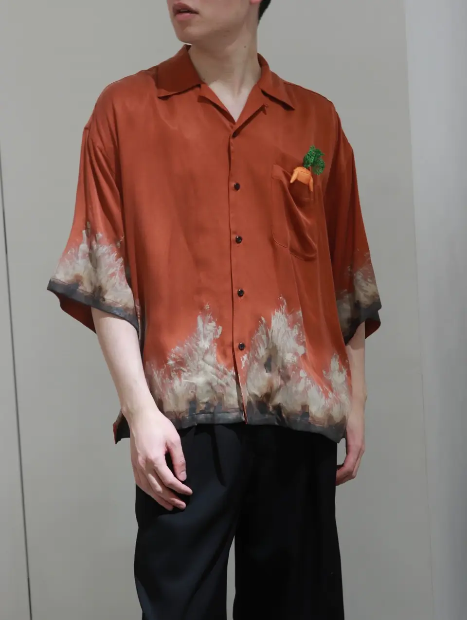 MUD-HAND-PAINTED SHIRT-マッドハンドペイントシャツ-doublet
