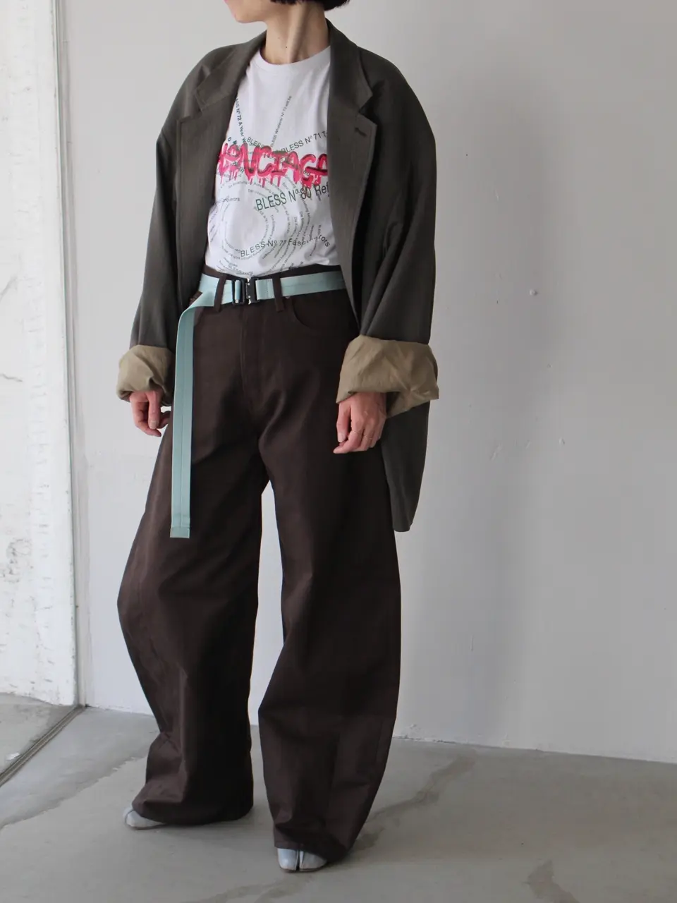 Melange Herringbone Sack Jacket-メランジヘリンボーンサック