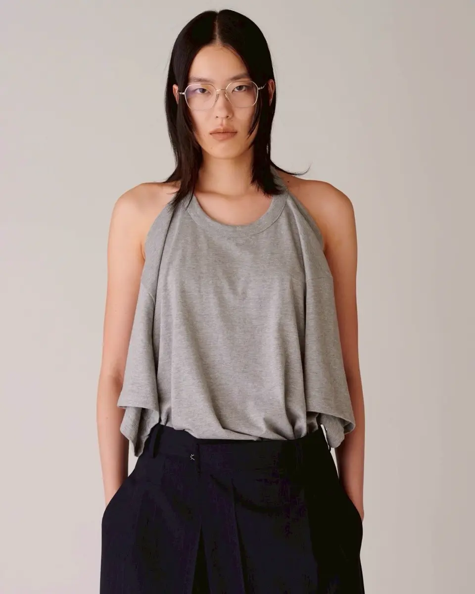 Cotton cape shirt-コットンケープシャツ-INSCRIRE（アンスクリア