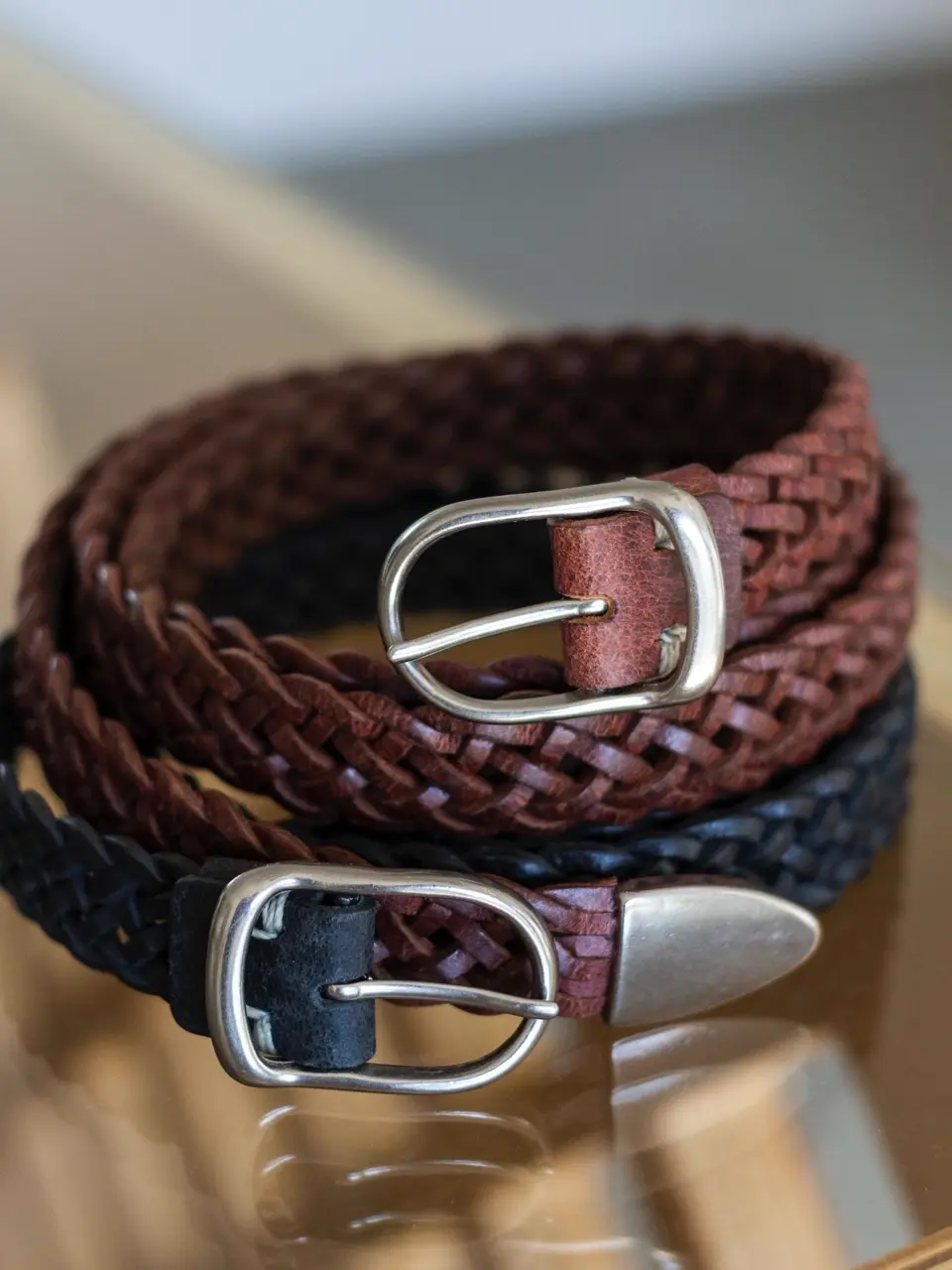 LEATHER MESH BELT-レザーメッシュベルト-URU（ウル）通販| stcompany