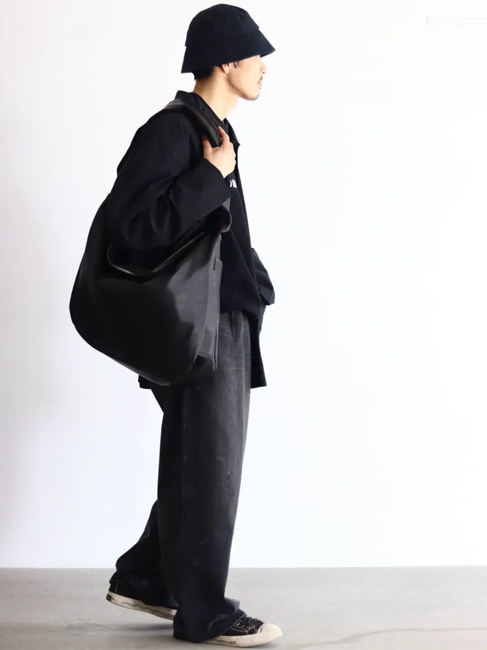 Cotton Wool Poplin Oversized Coverall-コットンウールポプリン