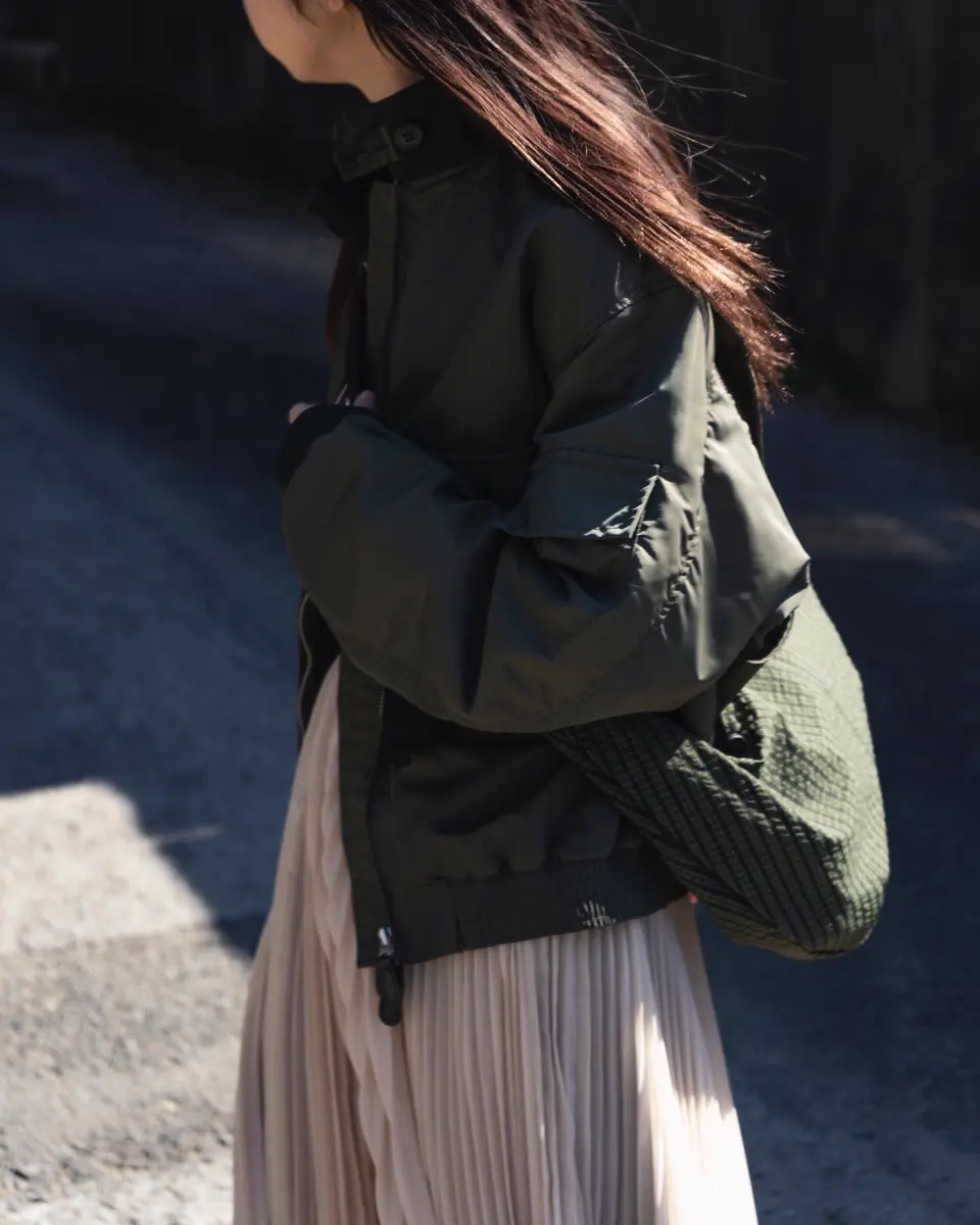 Ester grid check shoulder bag-エスターグリッドチェックショルダー