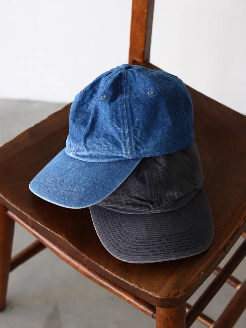 Slab denim 6panel cap-スラブデニム6パネルキャップ-KIJIMA TAKAYUKI