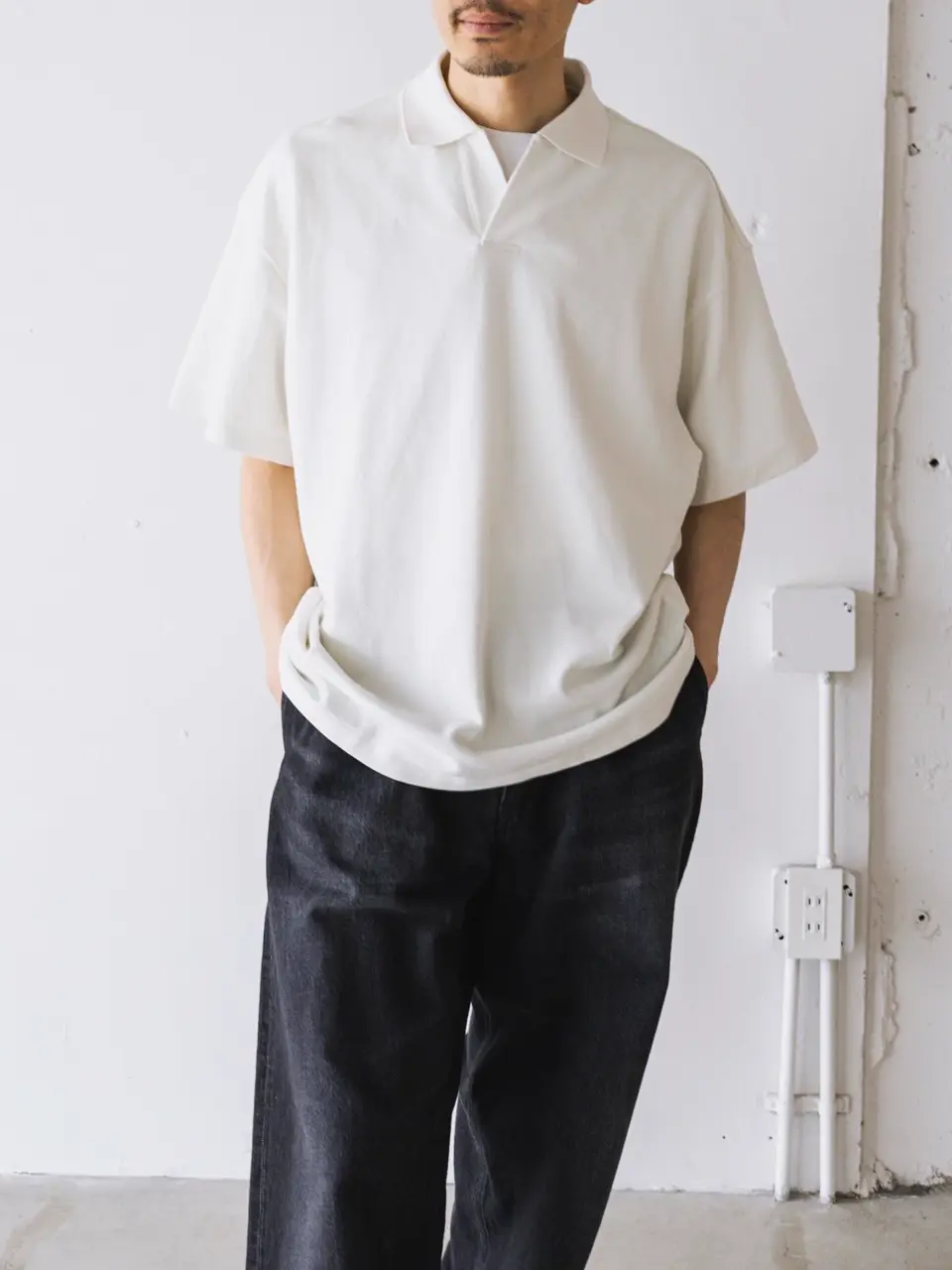 Cotton Pique Jersey S/S Skipper Polo-コットンピケジャージS/S