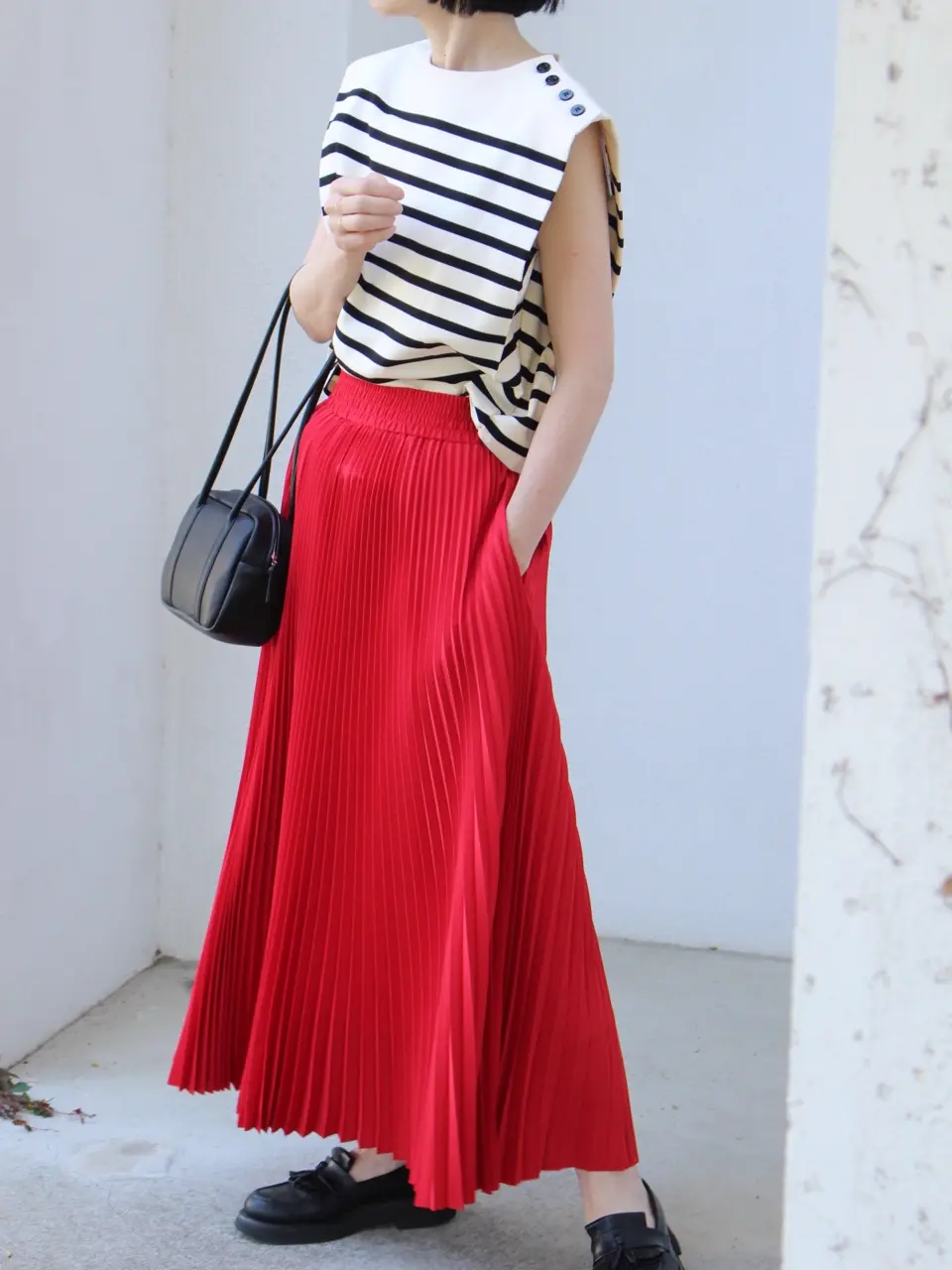 TAFFETA PLEATED SKIRT-タフタプリーツスカート-HYKE（ハイク）通販