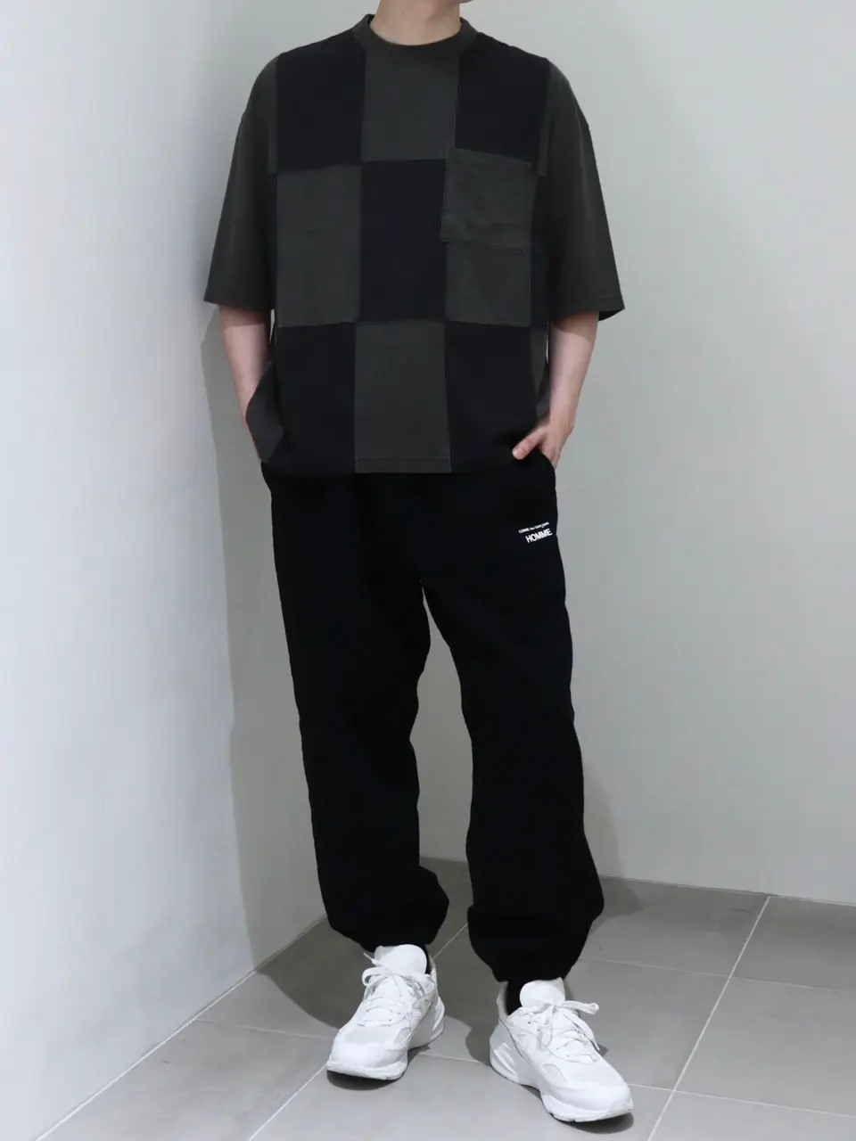 Cotton fleece sweatpants-コットンフリーススウェットパンツ-COMME