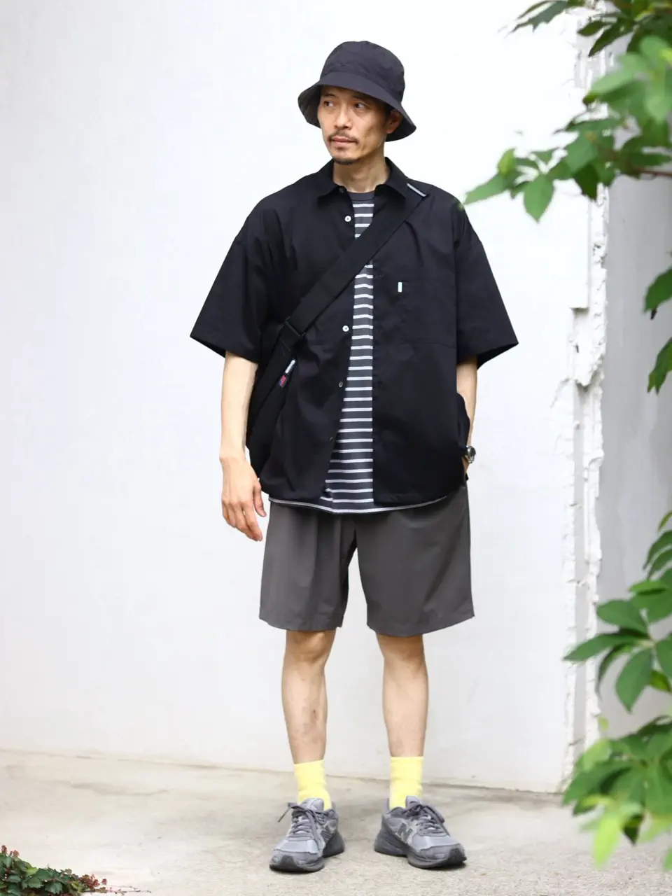 Solotex Twill S/S Oversized Box Shirt-ソロテックスツイルS/S