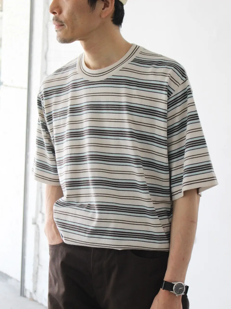 CREW NECK S/S KNIT TEE-クルーネックS/Sニットティー-URU（ウル）通販