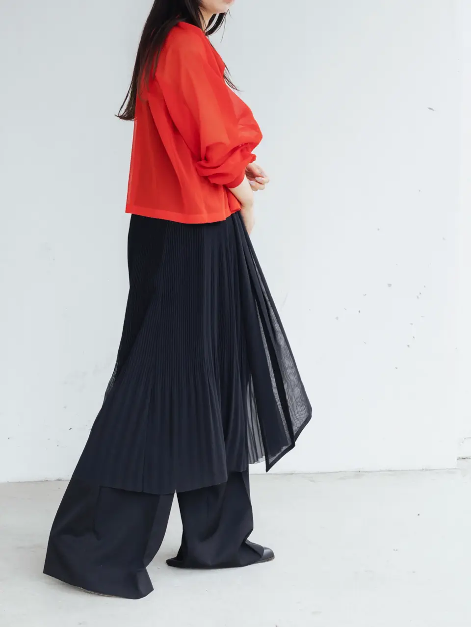 PLEATED SLIP DRESS-プリーツスリップドレス-HYKE（ハイク）通販| st