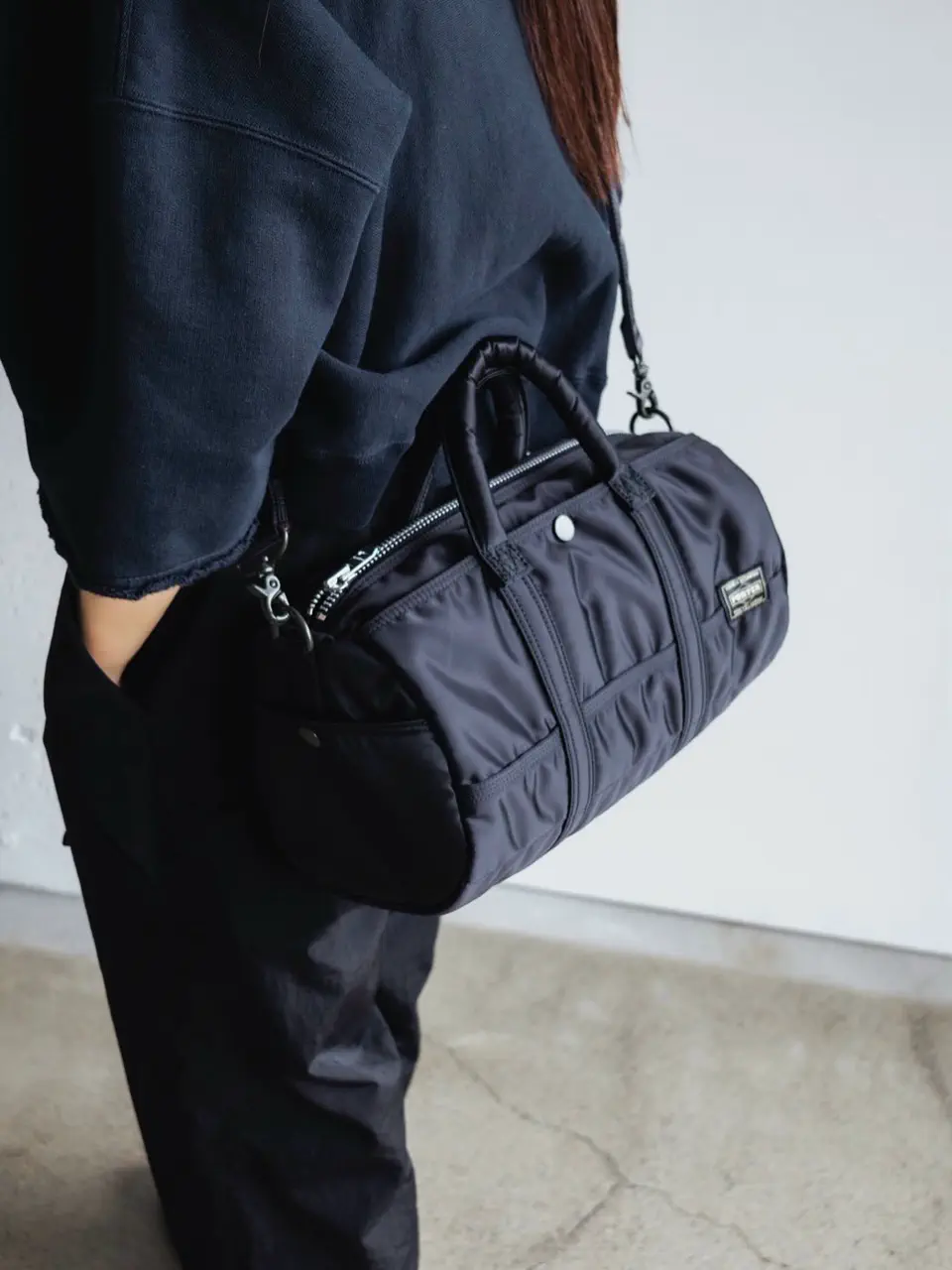 Nylon typewriter trousers-ナイロンタイプライタートラウザー-Mame