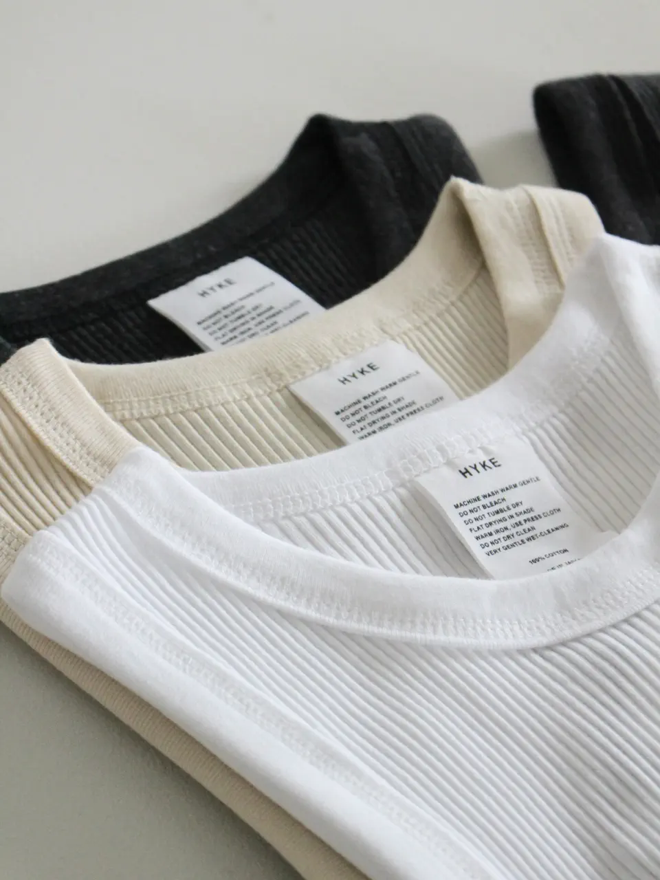 DOUBLE SHOULDER TANK TOP-ダブルショルダータンクトップ-HYKE（ハイク