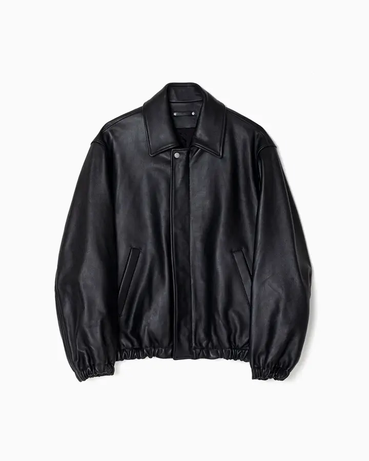 SHEEP LEATHER ZIP SHORT JACKET-シープレザージップショート