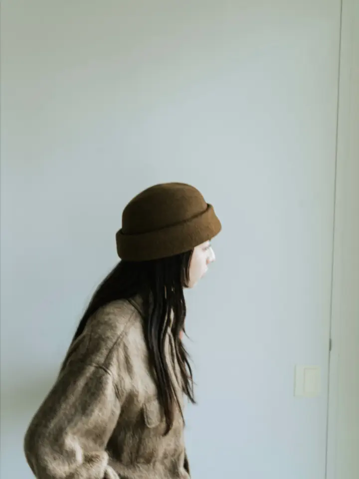Wool felt garrison cap-ウールフェルトガルソンキャップ-KIJIMA