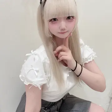 メニーリボンチュールパフスリーブTシャツ メニーリボンチュールパフスリーブTシャツ（カットソー・Tシャツ
