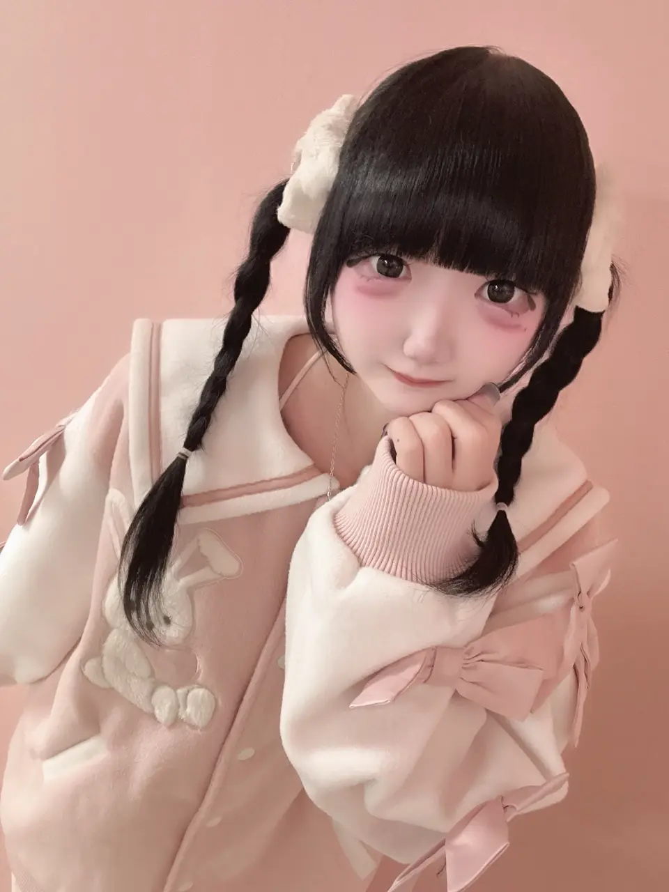 袖リボンハニーちゃんアップリケスタジャン – BUNNY APARTMENT