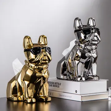 VeroManブルドック型 ティッシュケース 犬 ドッグ ティッシュボックス