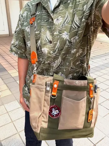 大型トート アーミーダッグ ポケットが沢山のガーデントート 栃木