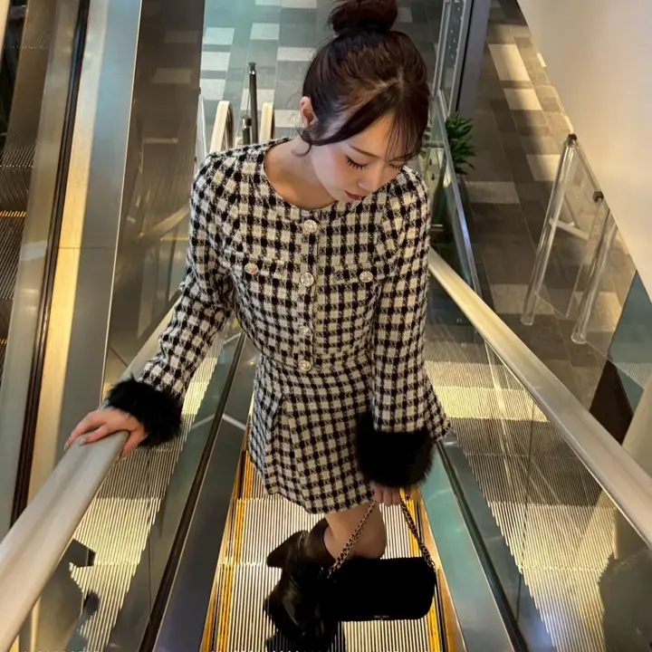 LIP SERVICE（リップサービス）｜ ファースリーブツイードクロップド