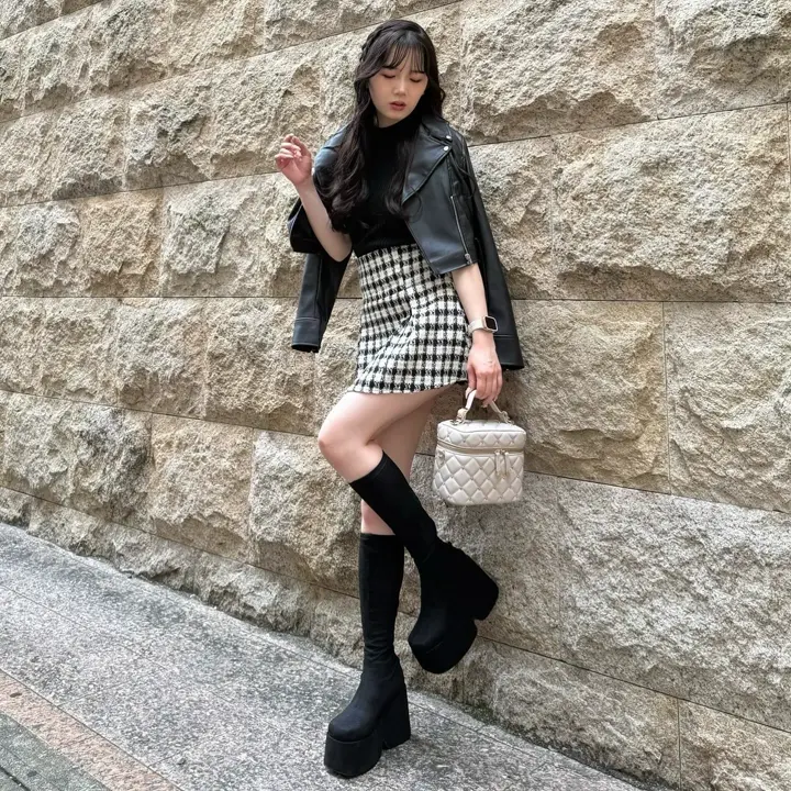 LIP SERVICE（リップサービス）｜ マルチツイードプリーツスカート