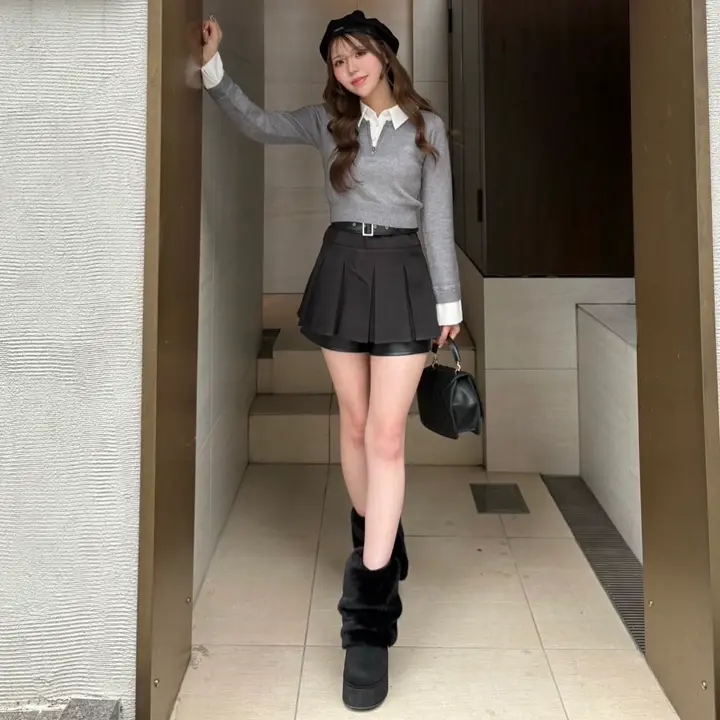 LIP SERVICE（リップサービス）｜ 2wayシャツレイヤードニットトップス