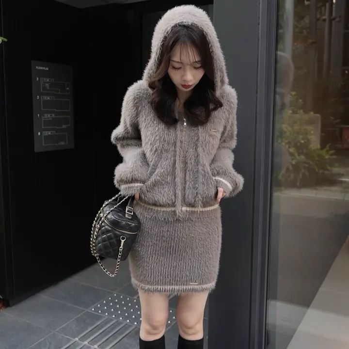 LIP SERVICE（リップサービス）｜ フェザーニットパーカー アイテムの