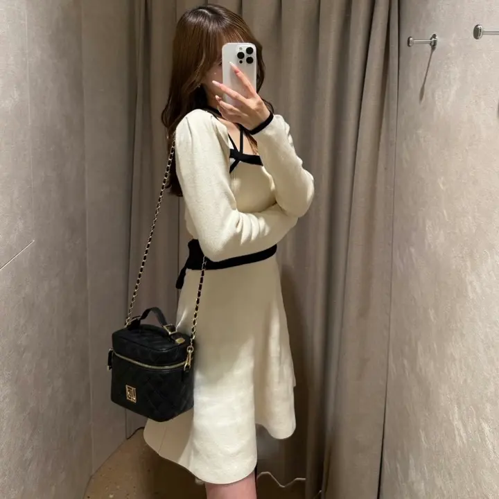 LIP SERVICE（リップサービス）｜ バックリボンバイカラーフレア