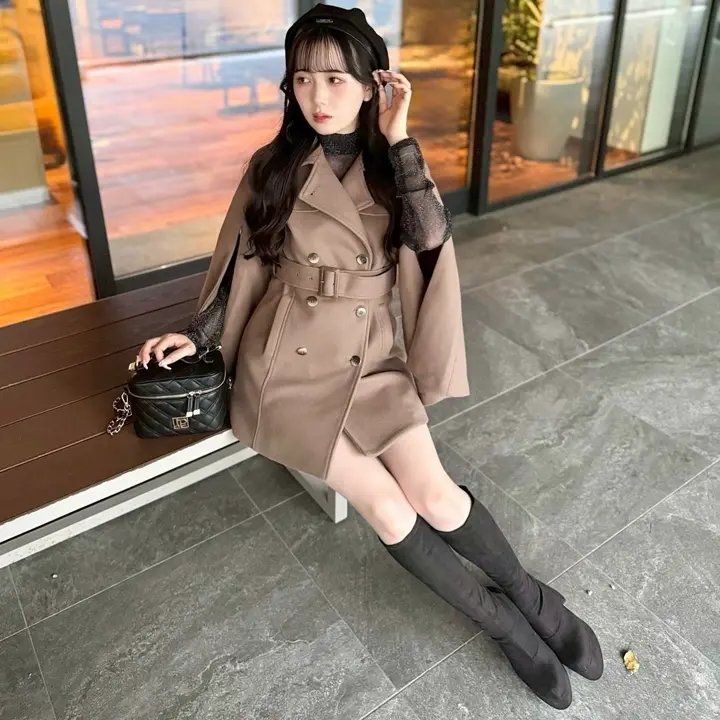 LIP SERVICE（リップサービス）｜ ケープライクフレアスリーブコート